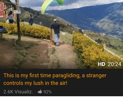Paws recommendet first lush stranger this paragliding controls