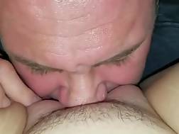 Licking clitoris by husband