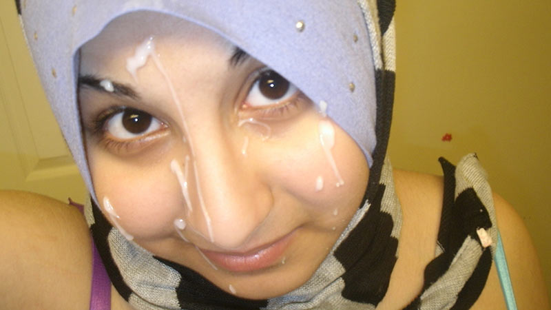 best of Facial cum Arab hijab
