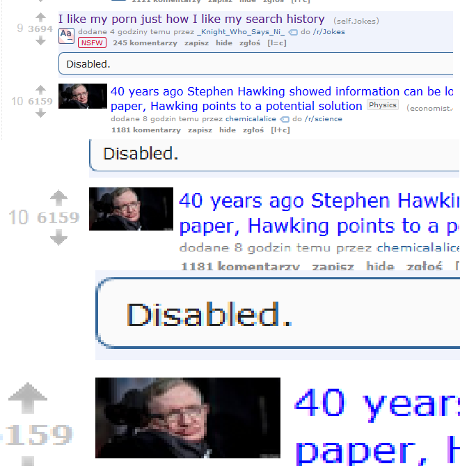 Minty reccomend Hawking science jokes