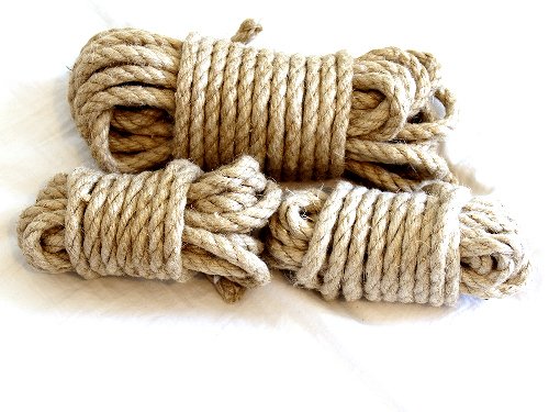 Hemp bondage rope conditioned