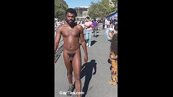 Man naked in the street