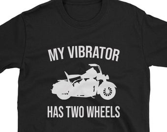 My vibrator weighs biker t-shirt