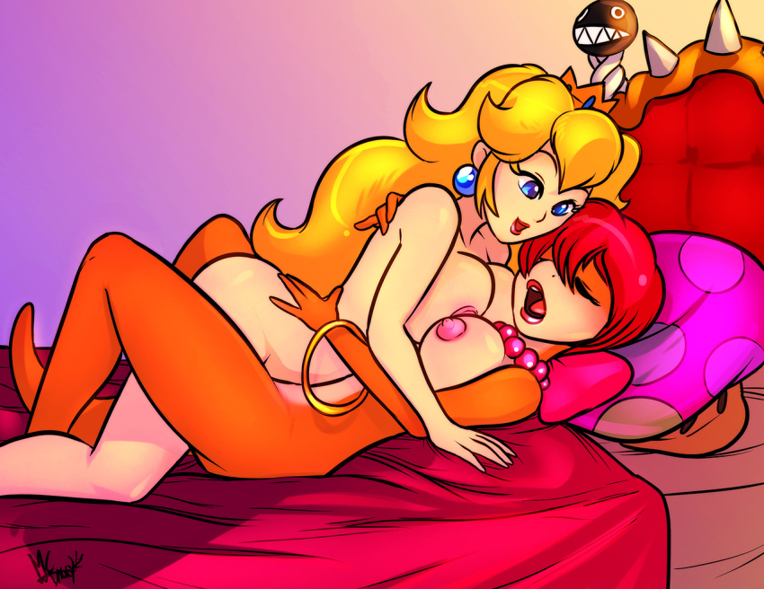 Gingersnap reccomend Peach and mario kissing in bed naked
