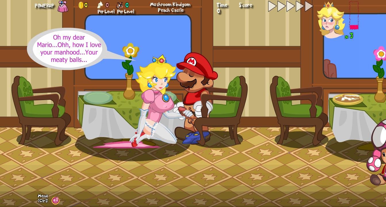 Peach And Mario Kissing In Bed Naked.