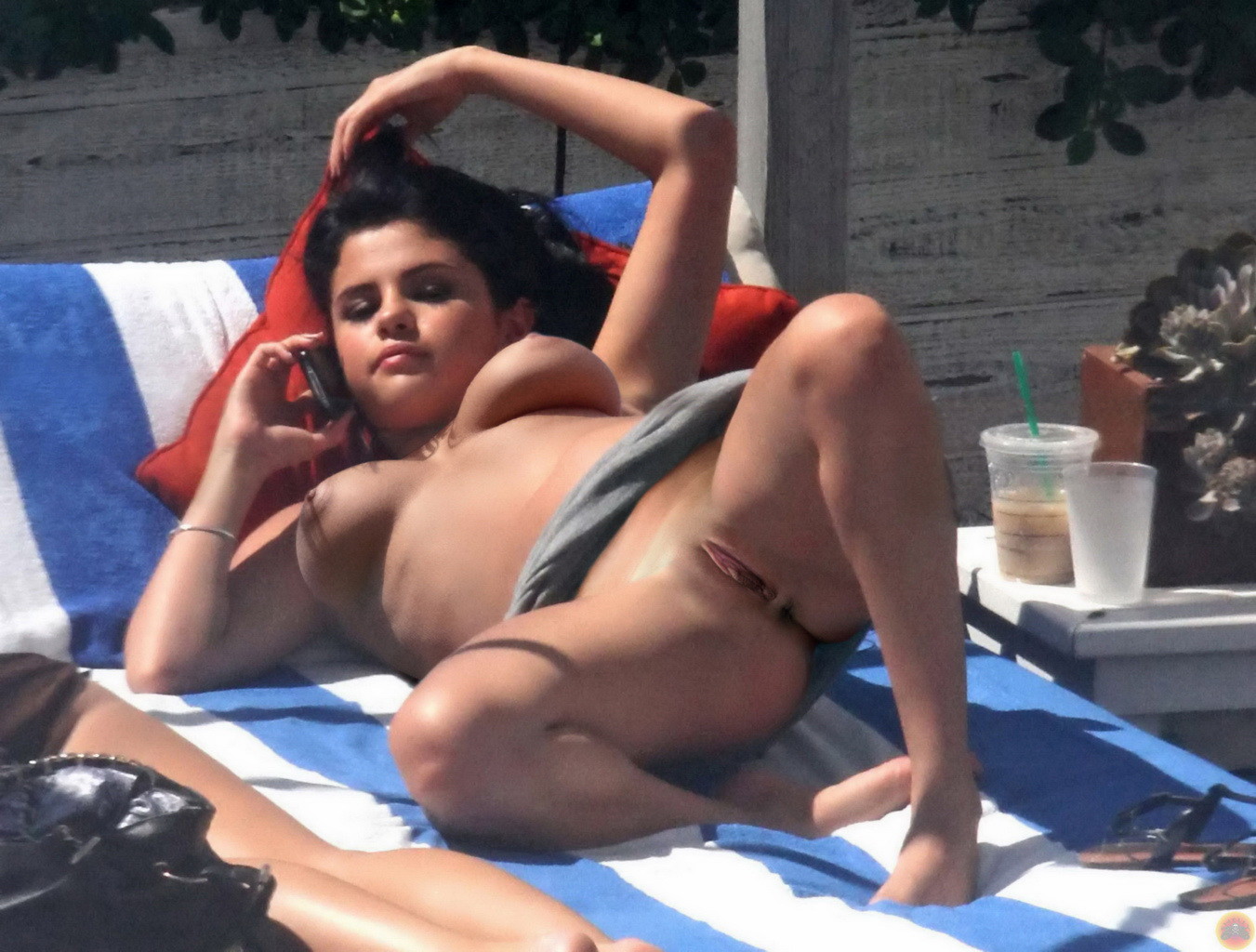Sugar P. reccomend Selena nude at a pool