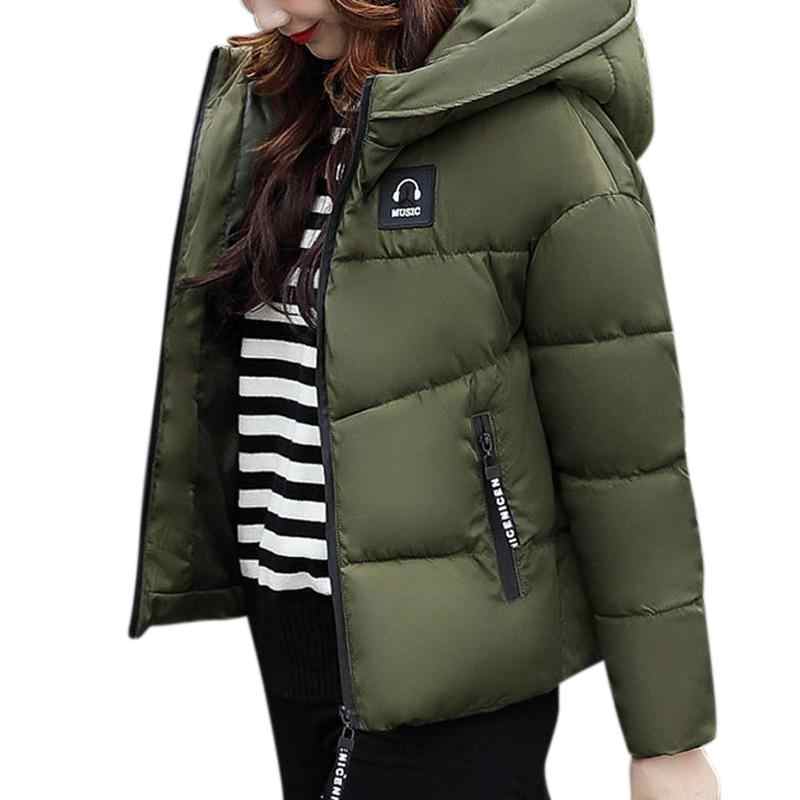 Quilted shiny hooded jacket coat