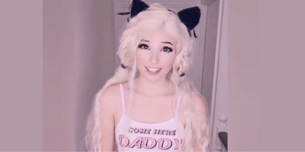 Frontflip reccomend belle delphine pressing her sexy