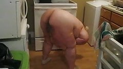Cleans the house naked vids