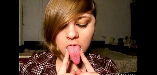 best of Tongue nastya russian girl