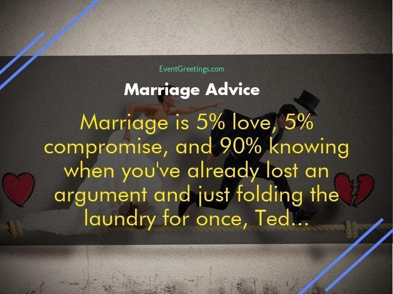 Advice to newlyweds funny