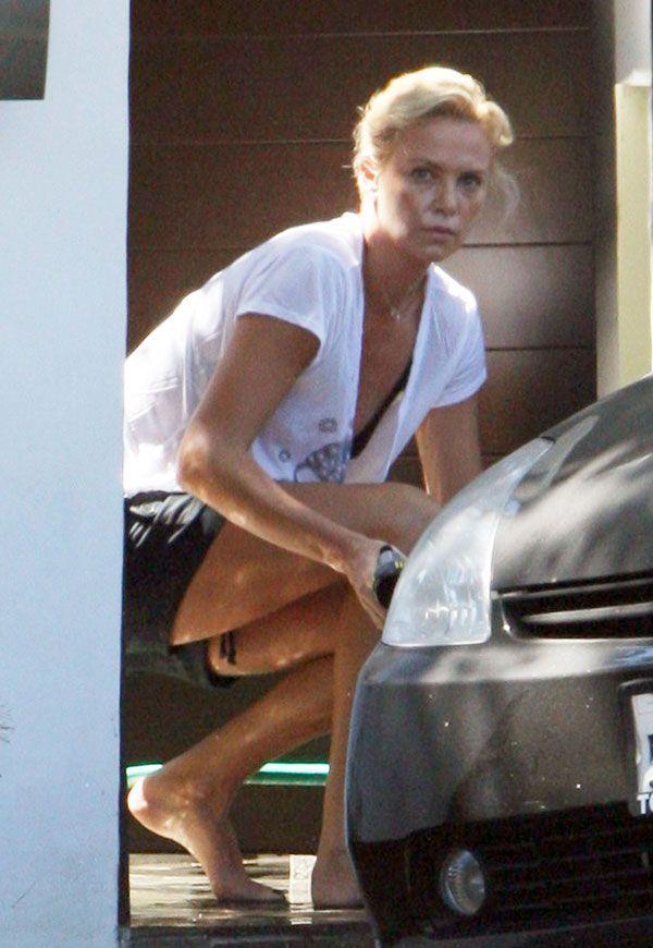 Charlize theron pissing fakes