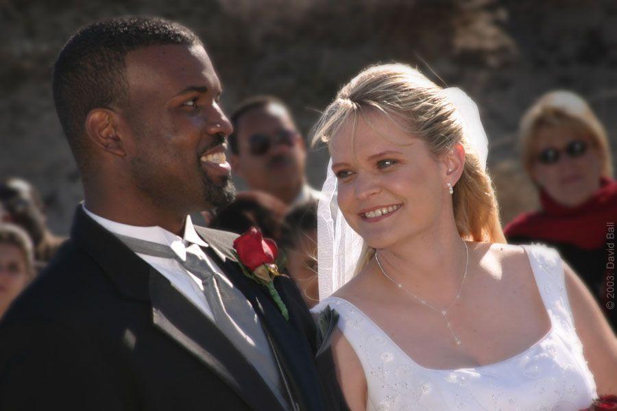 Interracial marriage photo