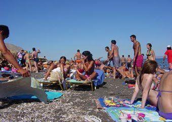 Homer reccomend Santorini nudist beaches