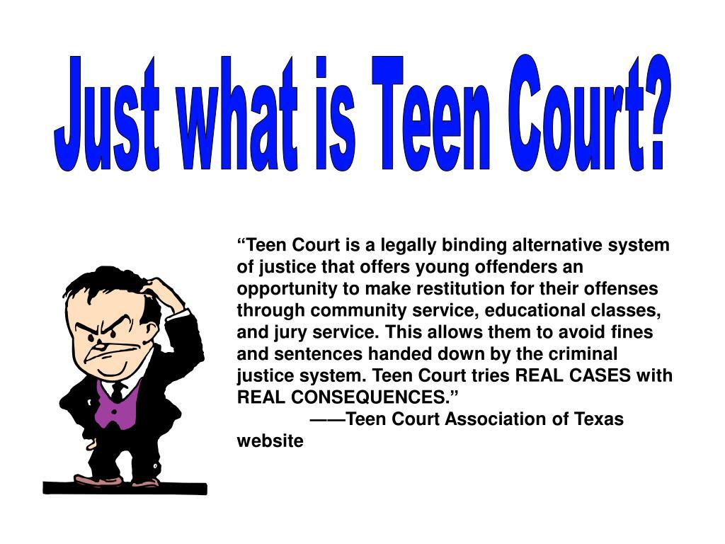 Batman reccomend Teen court association of