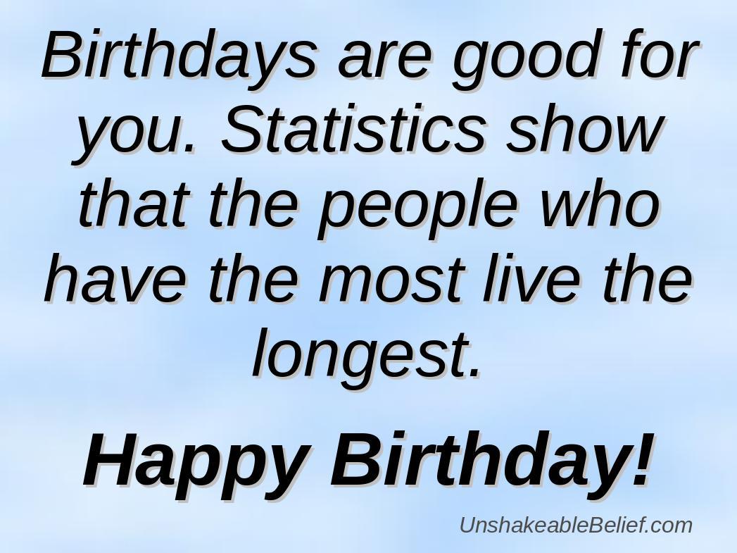 Funny statistics about birthdays