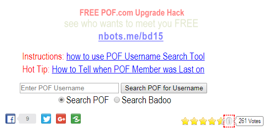 Pof search free search