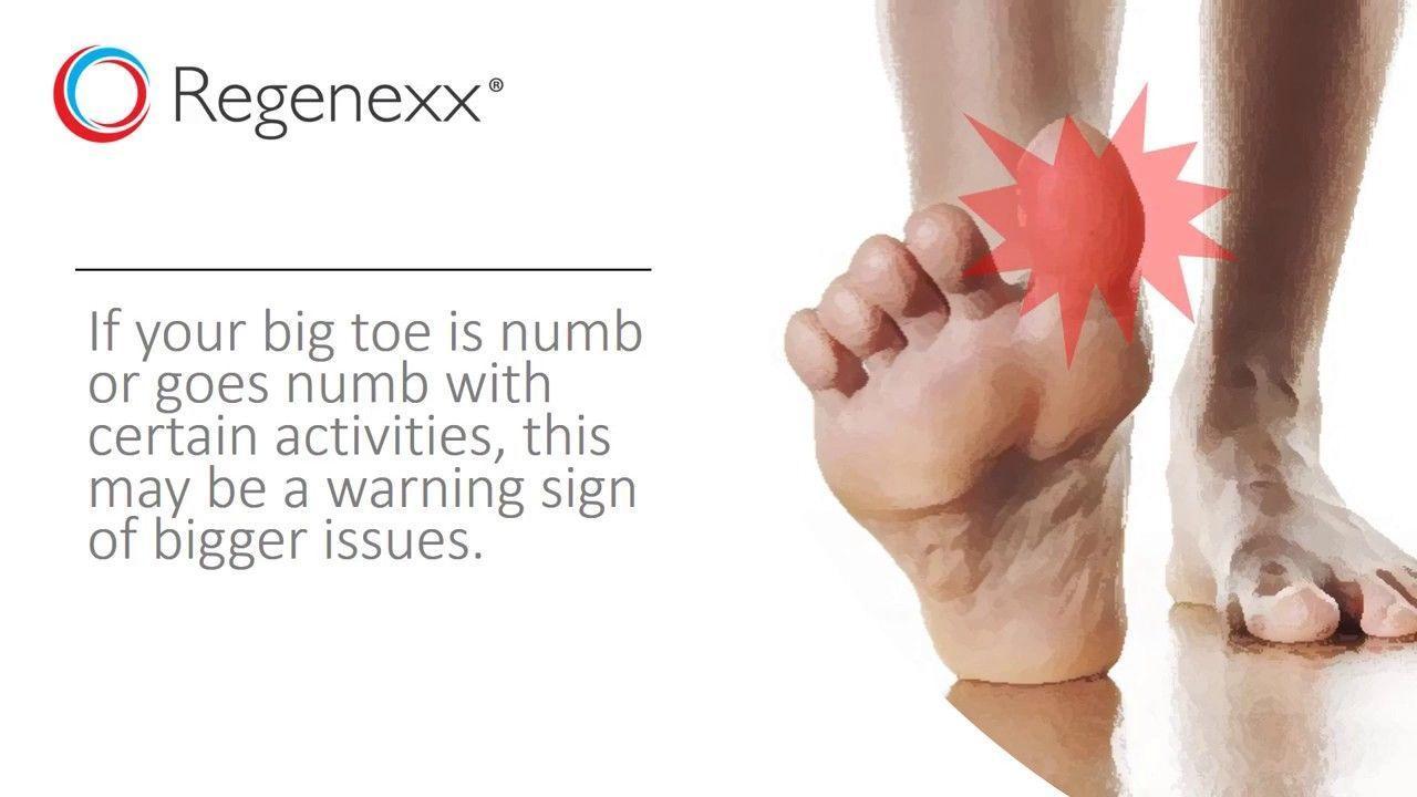 Bottom foot numbness