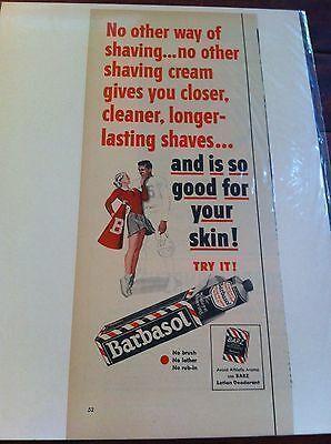 Barbasol shaving cream redhead babe