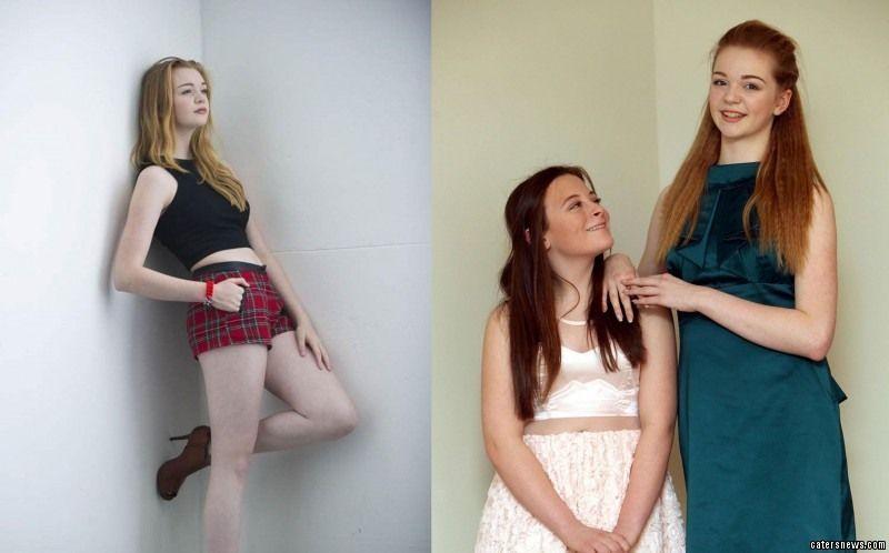 Photos of extremely tall female models