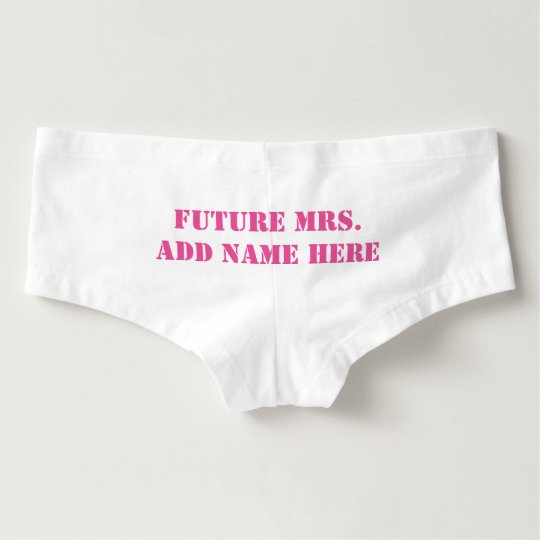 Funny underwear for brides