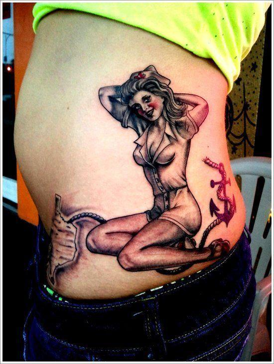 Cold F. reccomend Funny naked girl tattoos