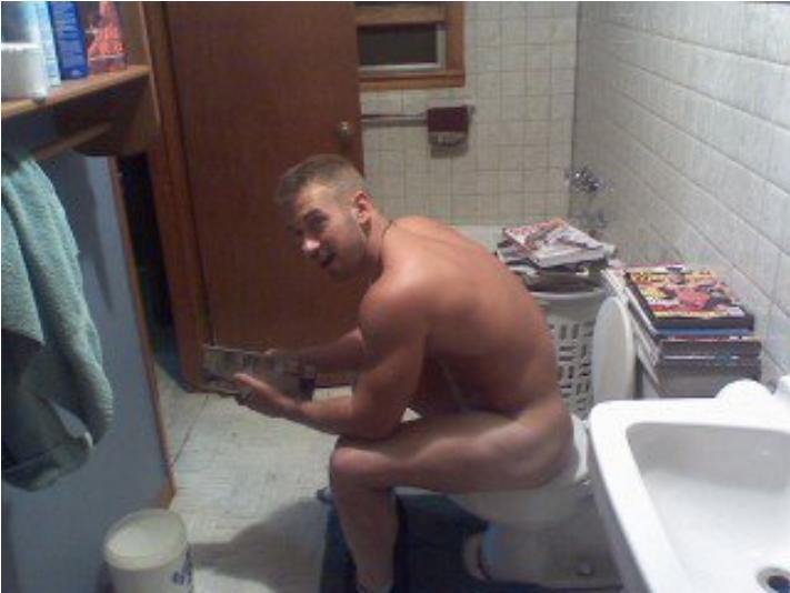 Hot nude men and girls in bathroom