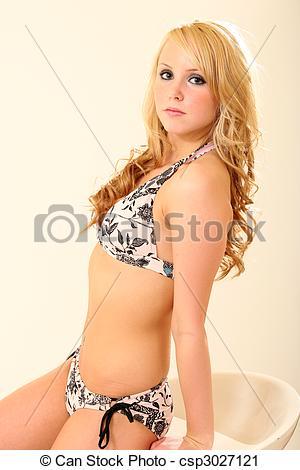 Bikini female model young