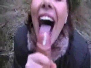 best of In places sucking cock Girls public