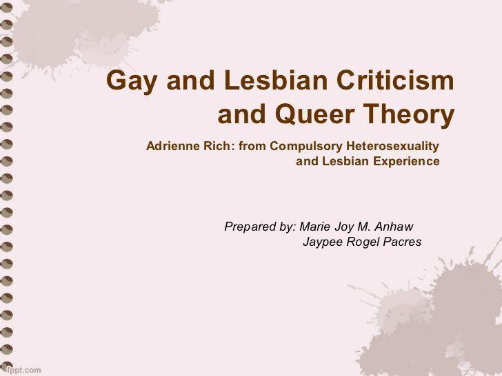Lesbian gay queer criticism