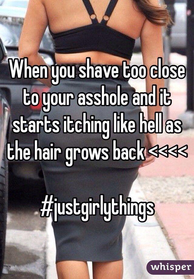Shaving my asshole
