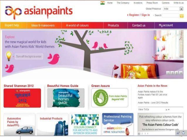 Picasso reccomend Asian paints web