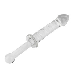 Oldie recommendet with handle dildo Glass