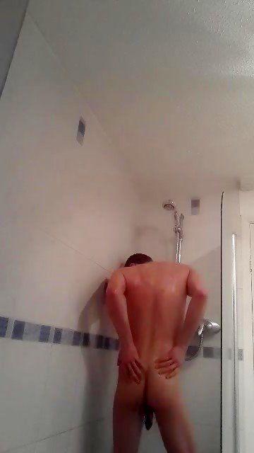 Soft cock in shower