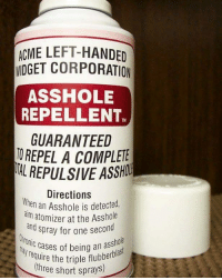 Asshole repellant for hr manager