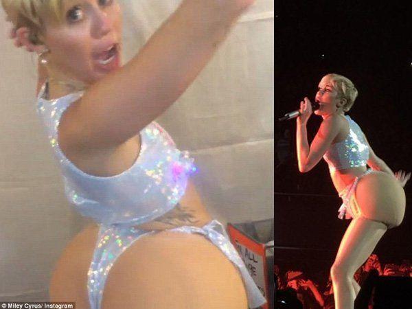 Miley cyrus showing her ass