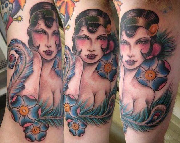 best of Tattoo Naked guisha girl