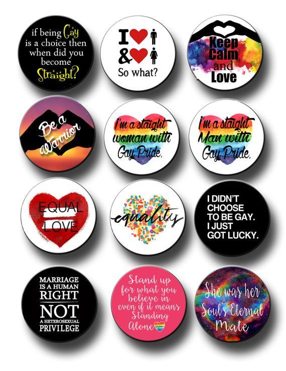 Master reccomend Gay pride buttons