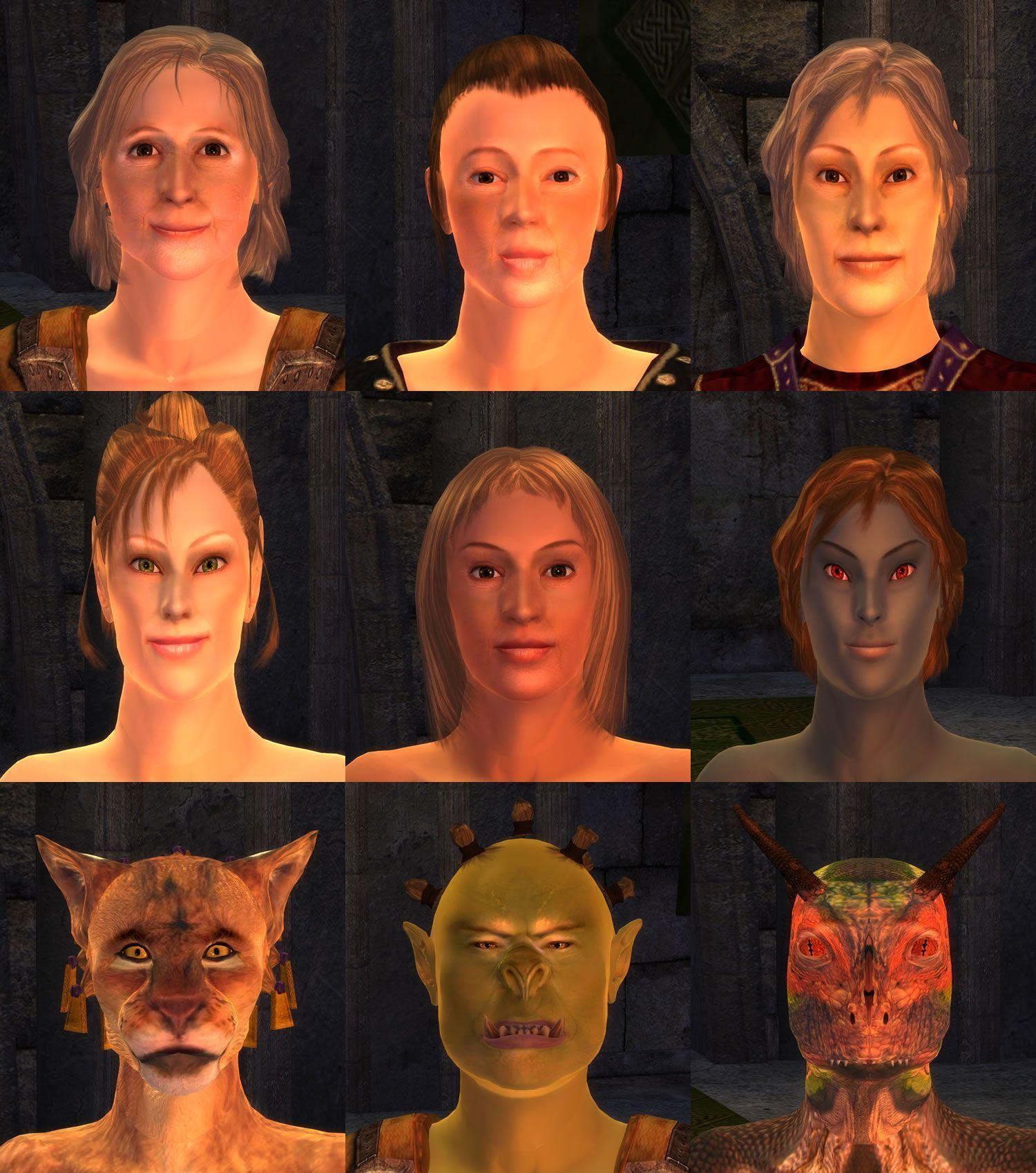 Improved facial textures oblivion
