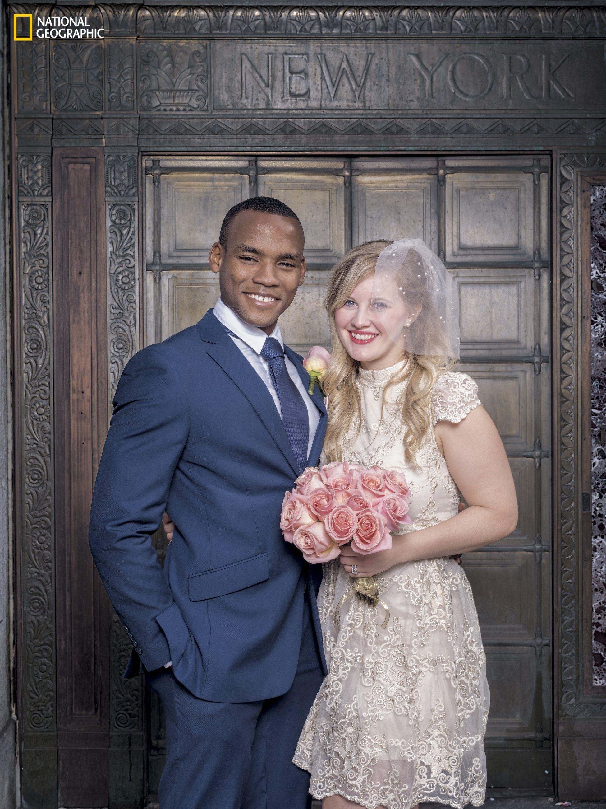 Interracial marriage photo