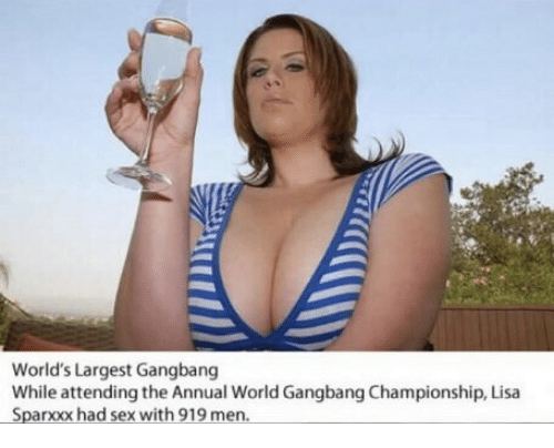 Worldest largest gangbang on same girl