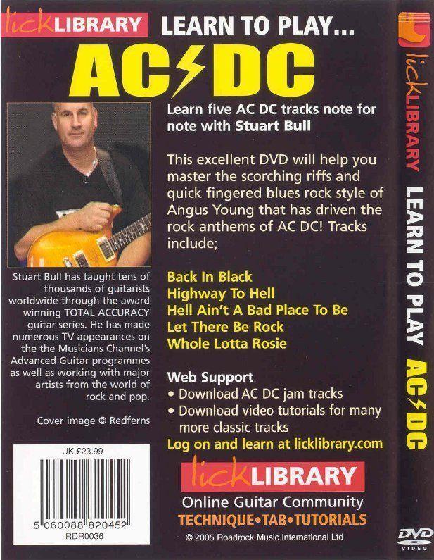 Foot-long reccomend Learn to play acdc lick library