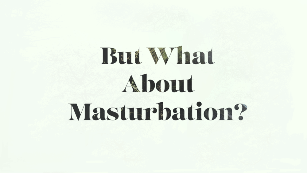 Masturbation natural christian thought