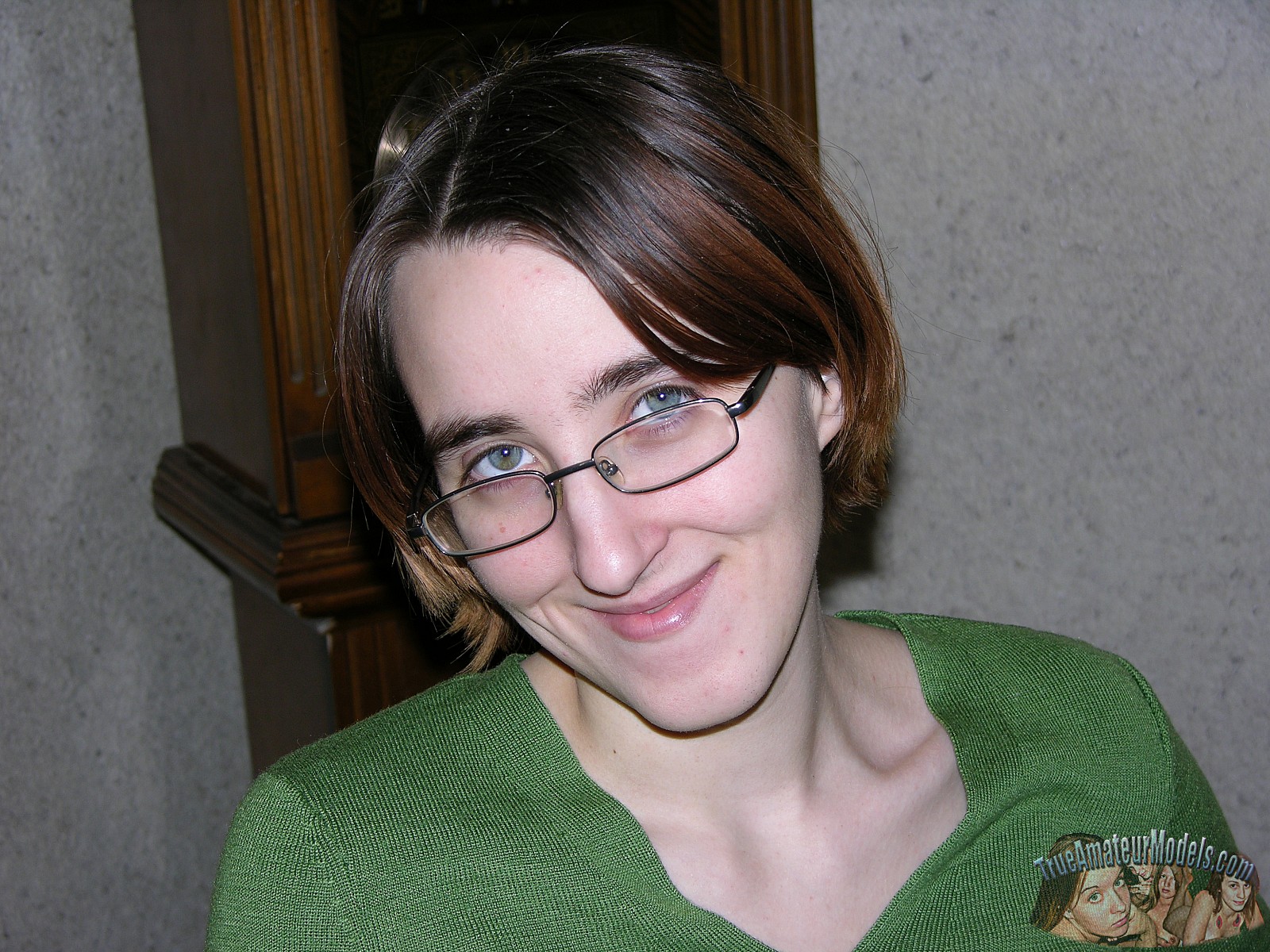 Amateur woman glasses image