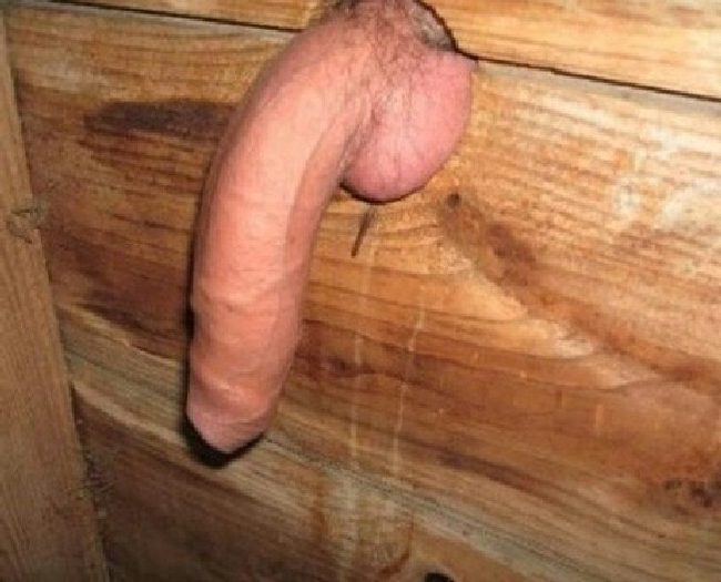 Goldfinger reccomend Naked cock glory hole