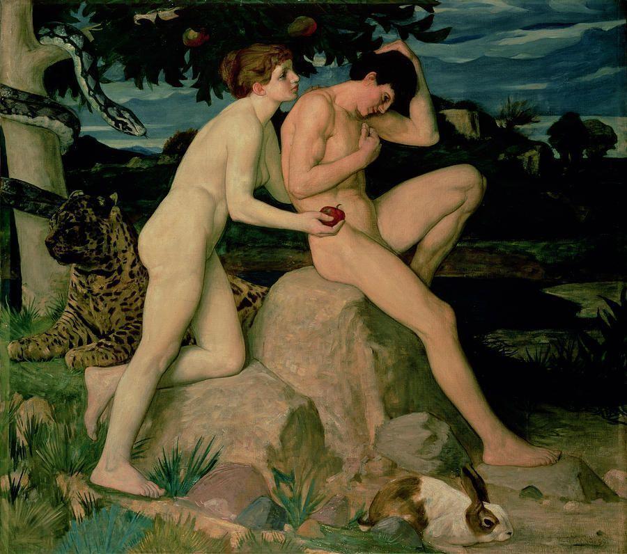 Adam and eve painting