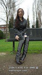 best of Leather Asian girl in