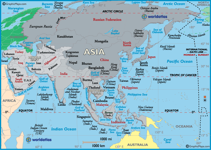 Gosling reccomend Asian map river