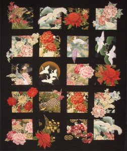 Asian quilting pattern