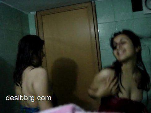 Beautiful nude girls in hostel